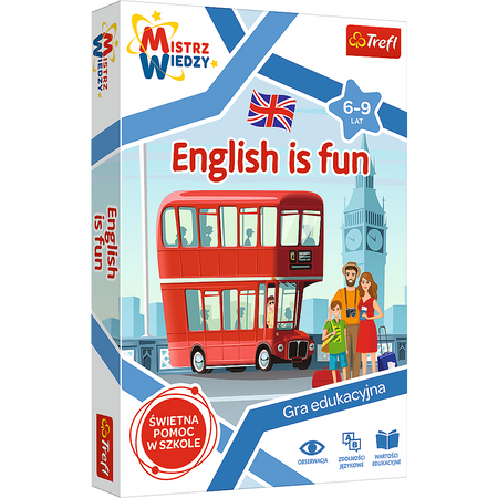 Gra dla dzieci English is Fun Mistrz Wiedzy Trefl 01954