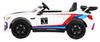 BMW M6 GT3 Auto na akumulator dla dzieci Biały + Nawiew powietrza + Dźwięki MP3 Światła + Pilot