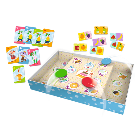 Gra rodzinna Rodzina Treflików 3w1 Domino Pchełki Kuku Trefliki Trefl 01921