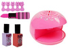 Zestaw Do Robienia Paznokci Lakier Suszarka Naklejki Różne Wzory