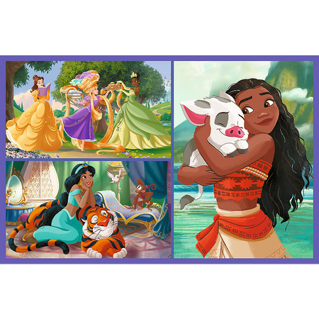 Puzzle - 2x70 - Bajkowe dni - Disney Princess - Trefl 34440