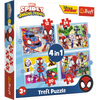 Puzzle - 4w1 (12, 15, 20, 24) - Ekipa Spiday"a - Trefl 34611