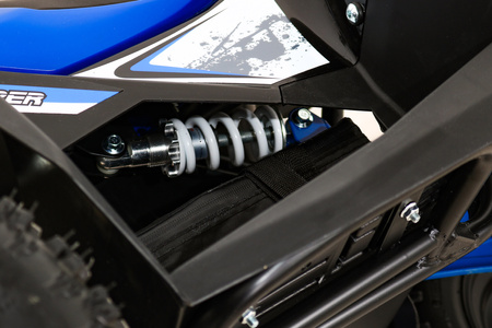 Quad HIPERFECT na akumulator Niebieski 35km/h + Silnik 1000W + Koła pompowane + Regulacja siedzenia