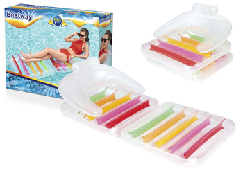 Materac 2w1 Fotel Dmuchany 201x89cm BESTWAY + Zestaw naprawczy