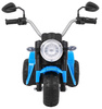 Motorek MiniBike na akumulator dla dzieci Niebieski + Dźwięki + Światła LED + Ekoskóra