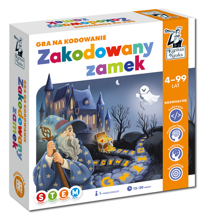 Gra edukacyjna "Zakodowany zamek" dla dzieci 4-10 lat + Nauka podstaw programowania + Gra planszowa na współpracę