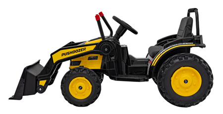 Koparka Traktor na akumulator dla dzieci Żółty + Ruchome Ramię Łyżka + Pilot + Wolny Start + Radio FM + LED