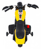 Motor Chopper V-Max na akumulator dla dzieci Żółty + Melodie Klakson + Światło + Kółka pomocnicze