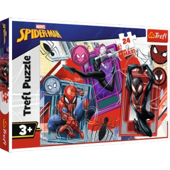 Puzzle - 24 Maxi - Pajęcze zmysły - Disney Marvel Spiderman - Trefl 14366