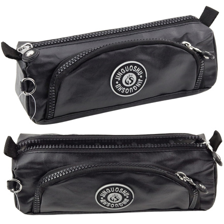 Piórnik Szkolny Funkcjonalny Dwie Kieszenie Zawieszka Mix