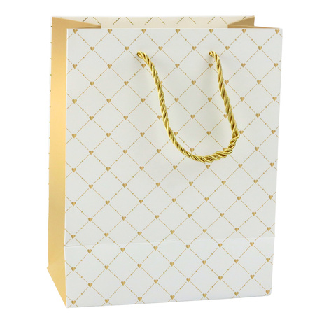 Torba Prezentowa Papierowa Błyszczące Serduszka 23 x 18 x 10,5 cm