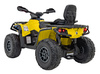 Quad Can Am Outlander ATV z Pilotem Żółty