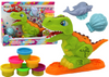 Zestaw Ciastoliny Dinozaur 6 Kolorów Formy Delfinek Muszelka