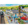 Puzzle - 1000 Premium Plus - Tea Time: Dworzec kolejowy - Trefl 10810