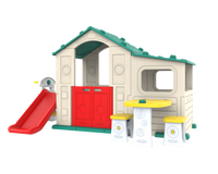 Duży Dom Z Przedsionkiem 4w1 Zielony Dach