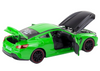 Auto Sportowe Metalowe Napęd Frykcyjny Otwierane Elementy 1:24 Zielone
