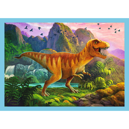 Puzzle - 4w1 (12, 15, 20, 24) - Wyjątkowe dinozaury - Trefl 34609