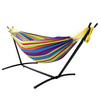 Hamak Ogrodowy Ze Stelażem Dwuosobowy Kolorowy 200x120
