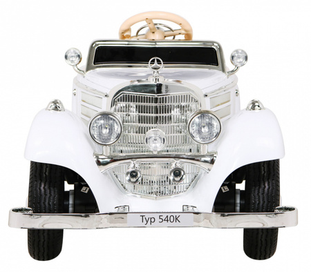 Mercedes Benz Retro 540A dla dzieci Biały