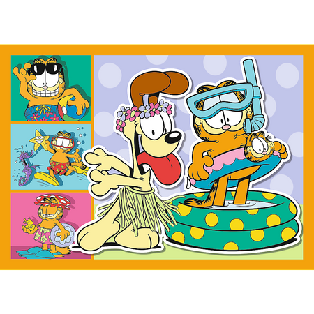 Puzzle - 4w1 (35, 48, 54, 70) - Garfield Kocha lasanię - Trefl 34673
