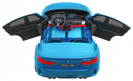 SUV BMW X6M XXL dla 2 dzieci Lakier Niebieski + Pilot