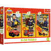 Puzzle - 3x50 - Ekipa z remizy - Strażak Sam - Trefl 34880