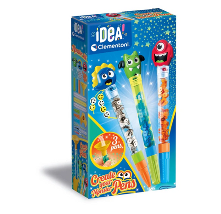 Idea Art Zestaw Mini Fabryka Monster Długopisów Potwory Clementoni 18833