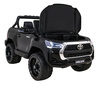 Toyota Hilux na akumulator dla dzieci Czarny Pickup + Napęd 4x4 + Pilot
