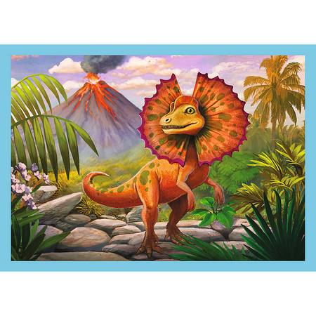 Puzzle - 4w1 (12, 15, 20, 24) - Wyjątkowe dinozaury - Trefl 34609