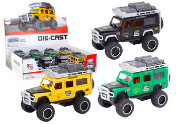 Samochód Terenowy Guard 1:32 Metalowy Napęd Światła Dźwięki