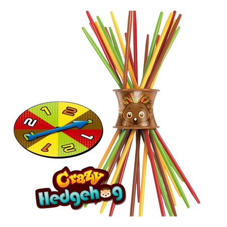 Gra Zręcznościowa Rodzinna Szalony Jeż Bierki Tarcza