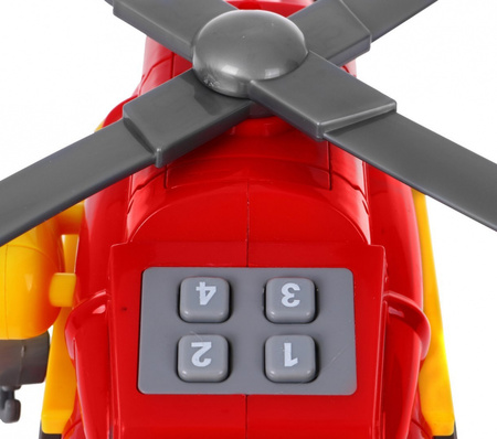 Helikopter z Dźwiękami Czerwony