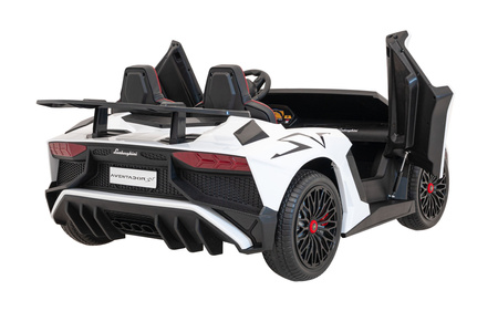 Auto Lamborghini Aventador SV na akumulator dla 2 dzieci Biały