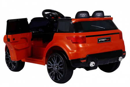 Autko Start Run na akumulator, Pomarańczowy SUV + Pilot