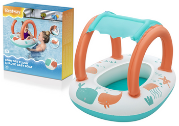 Ponton Życie Wodne z Daszkiem 84x67 cm BESTWAY