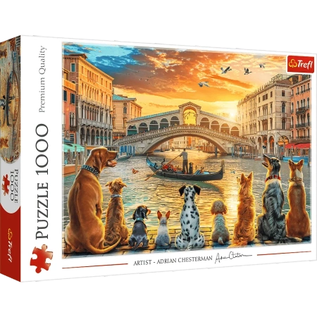 Puzzle - 1000 - Pieski w Wenecji - Trefl 10944
