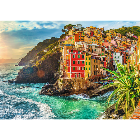 Puzzle - 1000 Premium Plus - Miasteczko Riomaggiore - Włochy - Trefl 10855
