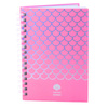 Notatnik W Linie Holograficzne Łuski Różowy A6 80 Kartek