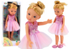 Lalka Baletnica Różowa Laleczka Balerina Sukienka 33cm