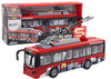 Trolejbus Autobus 1:16 Światła Dźwięki Napęd Czerwony