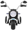 Motorek MiniBike na akumulator dla dzieci Biały + Dźwięki + Światła LED + Ekoskóra