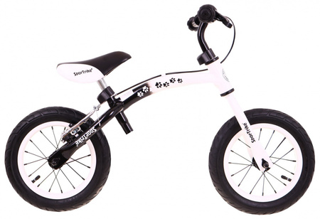 Rowerek biegowy dla dzieci Boomerang SporTrike Biały Nauki jazdy + Zmienny układ ramy