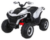 Pojazd Quad Fast Wheel Biały
