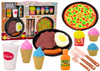 Zestaw Produktów Spożywczych Pizza Frytki Lody Sztućce