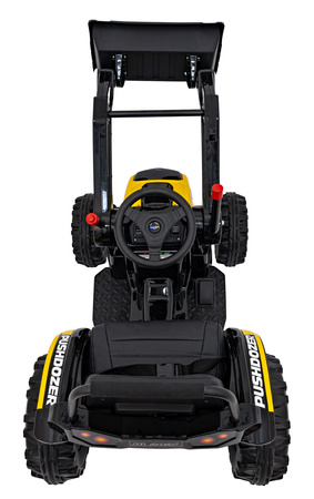 Koparka Traktor na akumulator dla dzieci Żółty + Ruchome Ramię Łyżka + Pilot + Wolny Start + Radio FM + LED