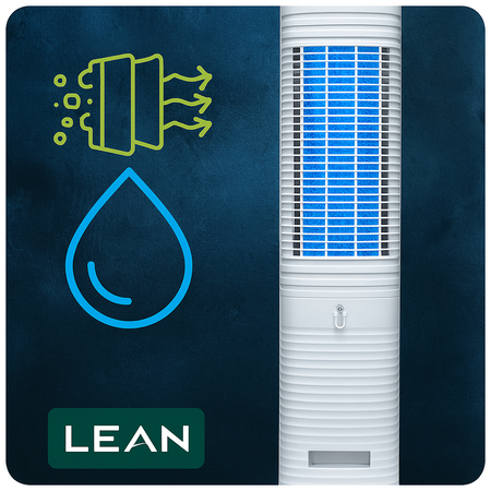 Wentylator Kolumnowy Wodny Podłogowy Jonizacja Oscylacja Wwyświetlac PILOT