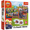 Puzzle + MEMOS - 2w1 (30,48) - Drużyna Strażaka Sama - Trefl 93334