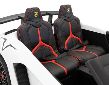 Auto Lamborghini Aventador SV na akumulator dla 2 dzieci Biały