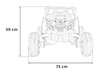 Pojazd Buggy ATV Defend 4x4 Niebieski