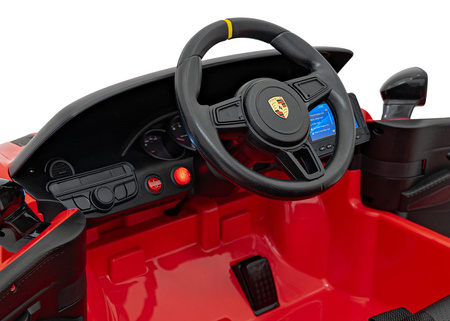 Pojazd Porsche Spyder RS 718 Czerwony MP4